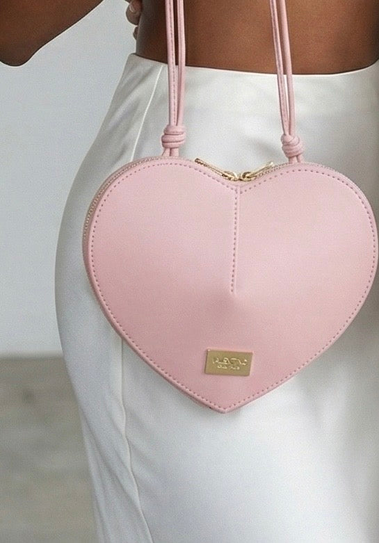 Carteira pequena coração rosa bebé - Valentino Creations