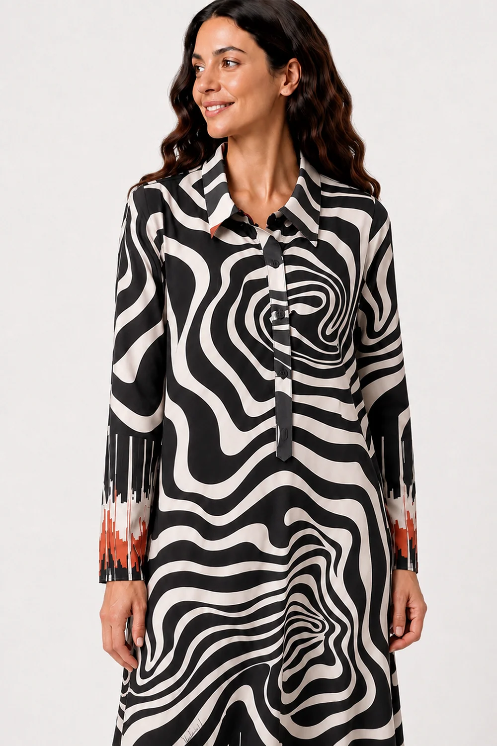 Vestido Mercedes de Miguel estilo camiseiro