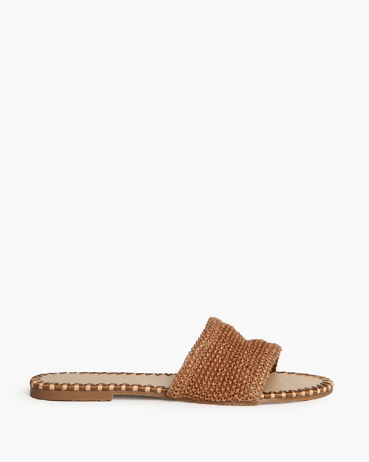 Chinelo croché camel