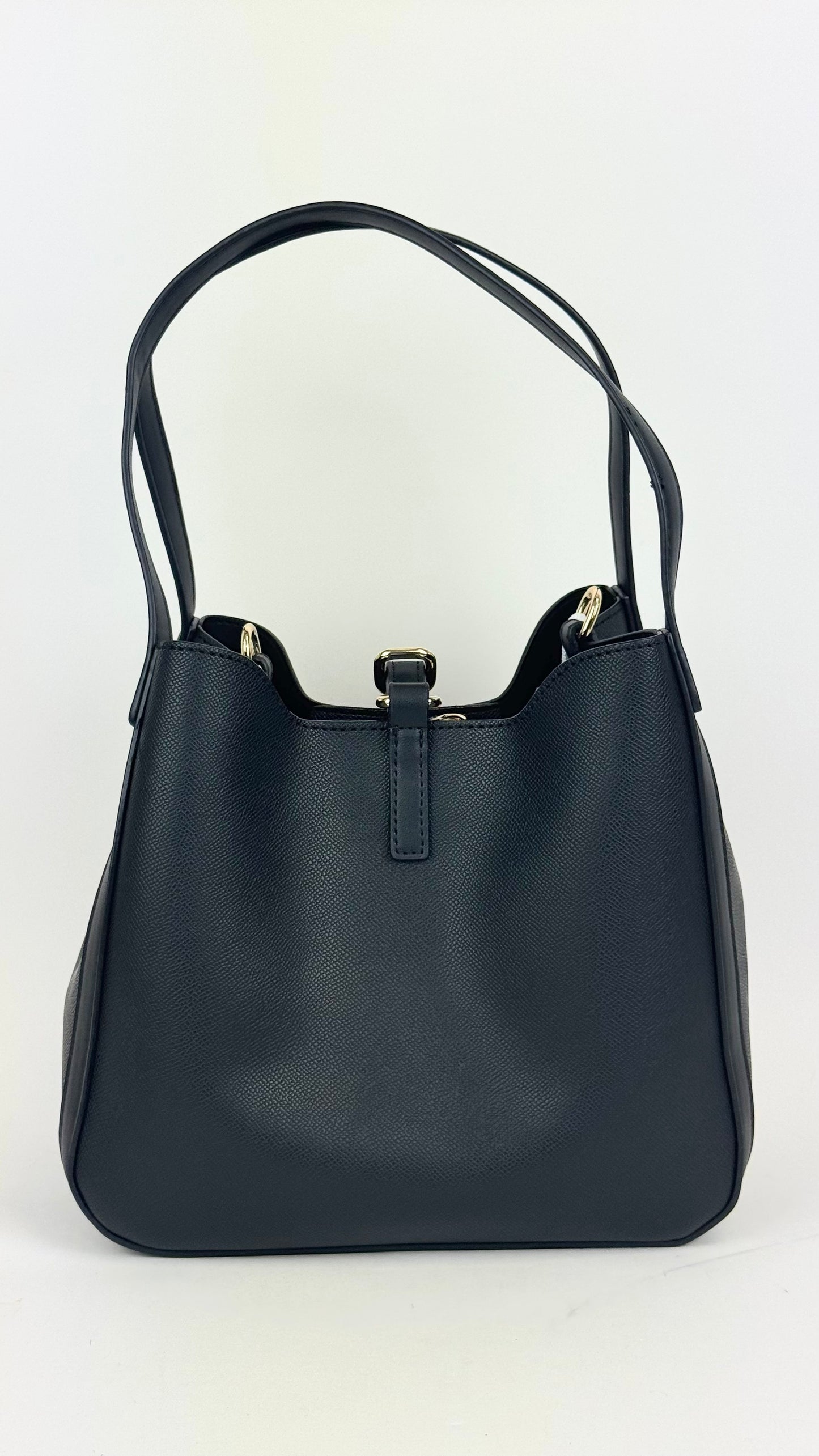 Carteira eco-pele alças ombro preto