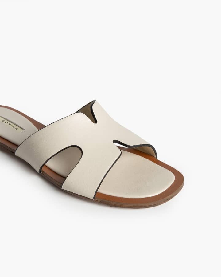 Chinelo pele sintética pérola