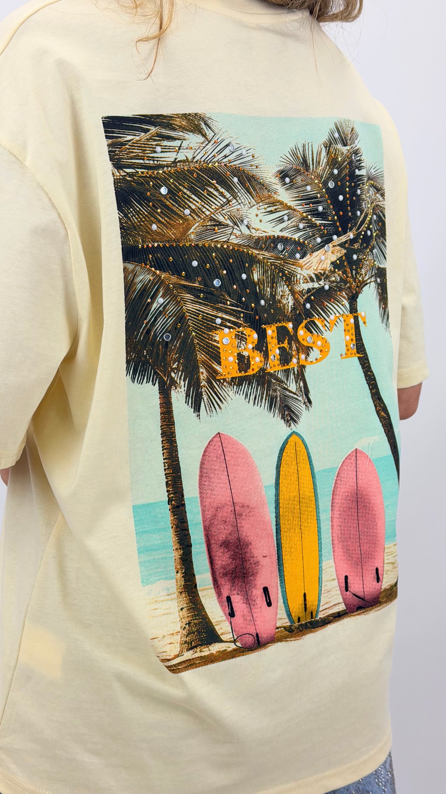 T-shirt Best amarela