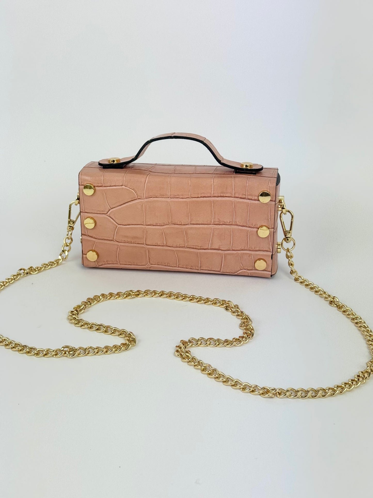 Carteira/mala pequena pele rosa- Valentino Creations