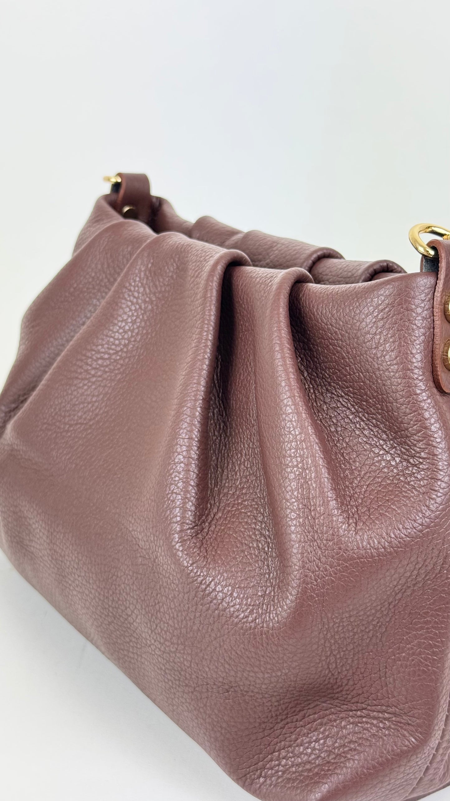 Carteira pele genuína castanho