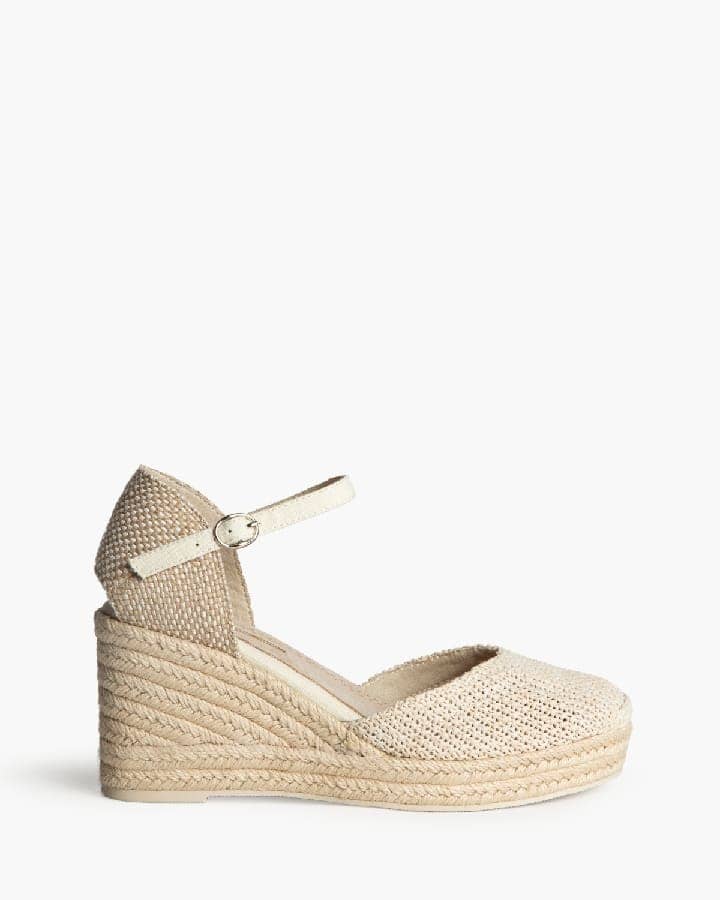 Sandália cunha natural