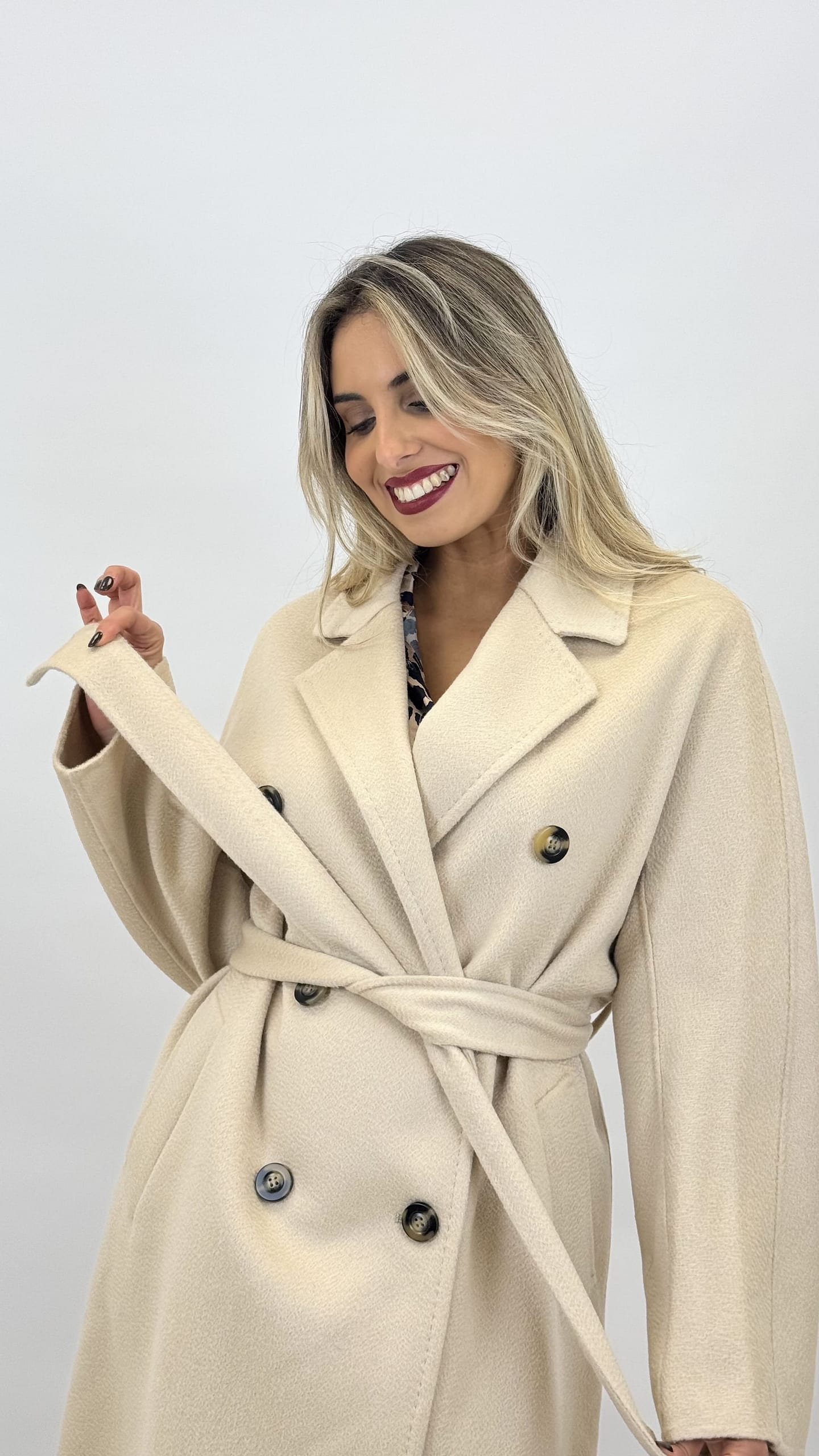 Casaco fazenda creme 100% Lã