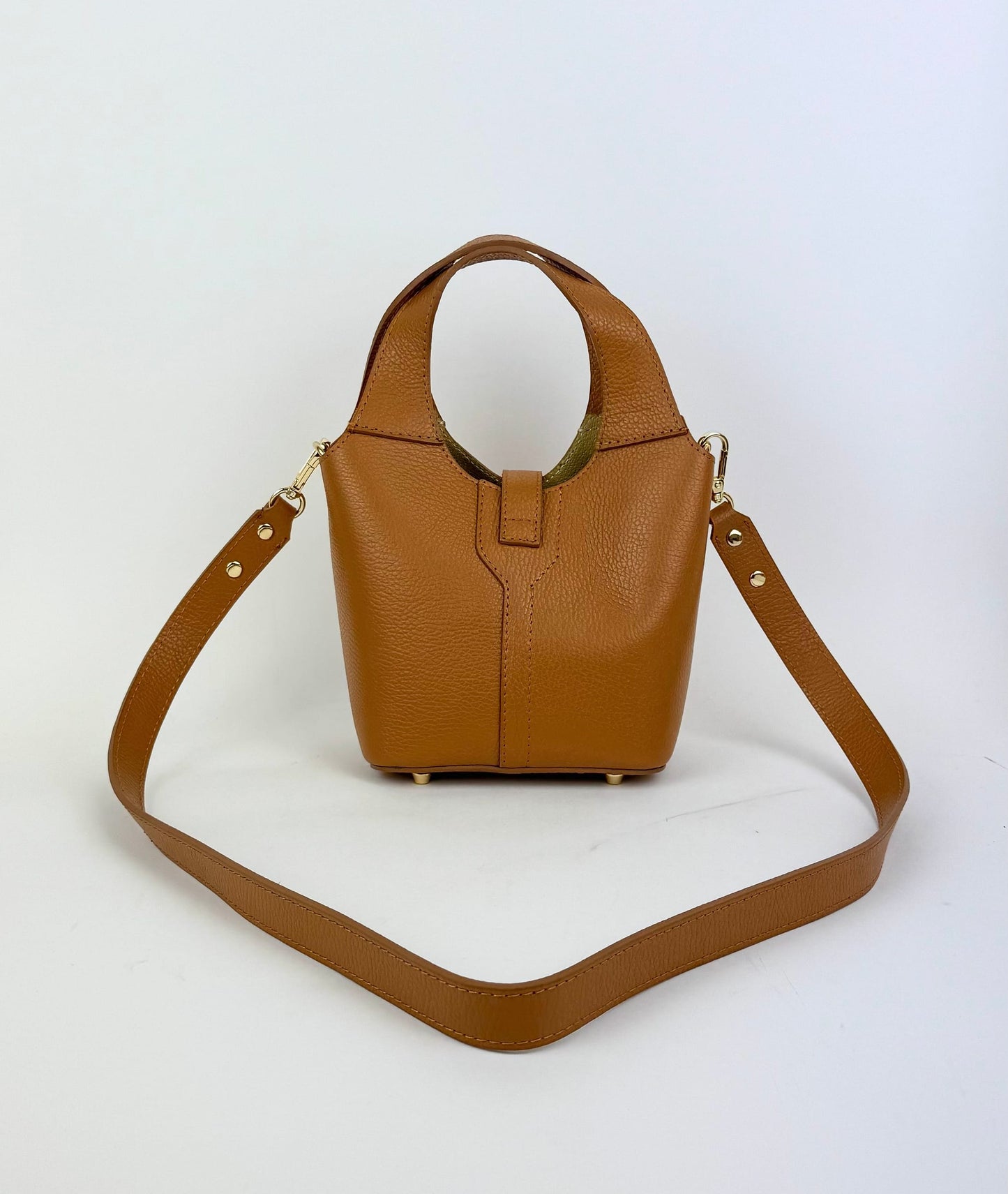 Mala Bucket com cadeado camel