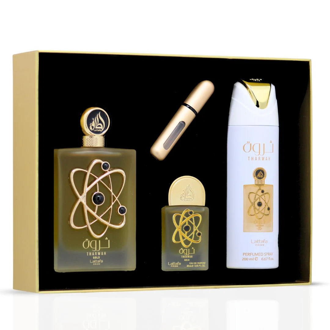Coffret Gift Set- Tharwah Gold Lattafa