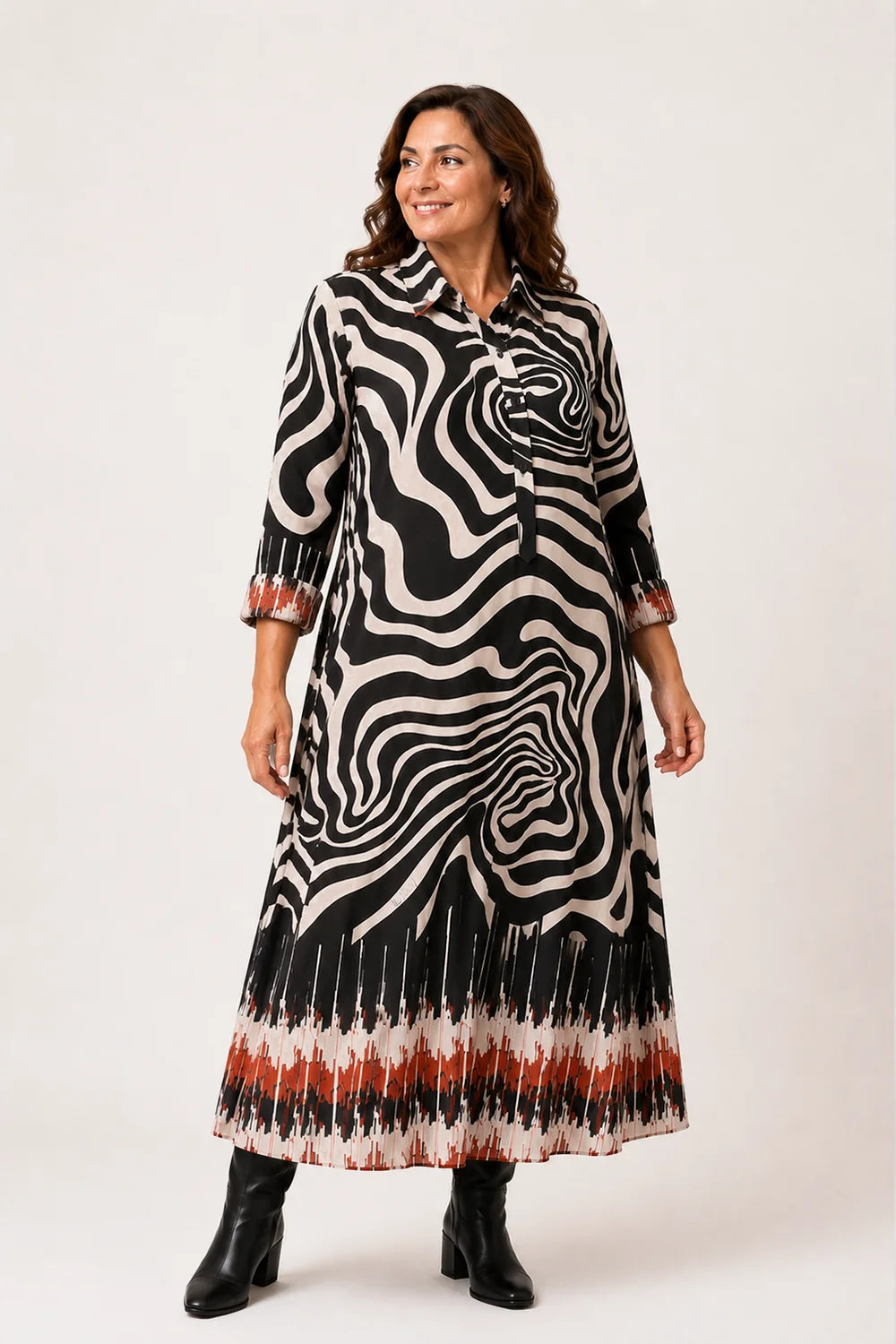 Vestido Mercedes de Miguel estilo camiseiro