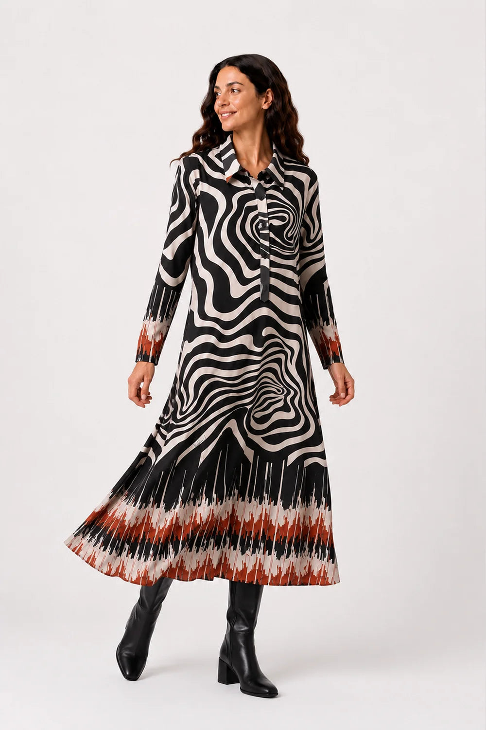 Vestido Mercedes de Miguel estilo camiseiro