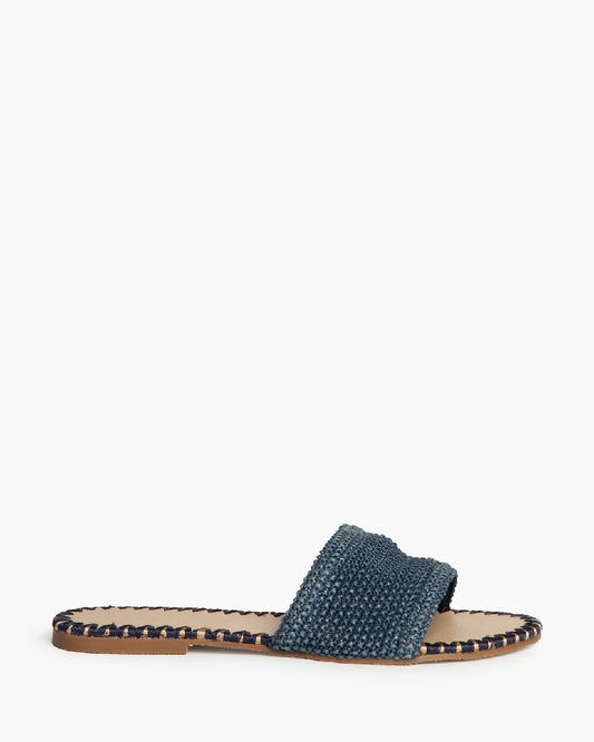 Chinelo croché azul ganga