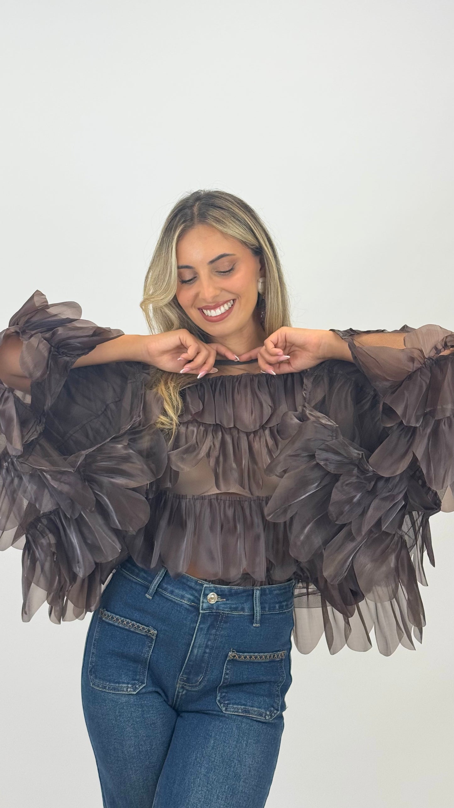 Blusa Falling Leaves