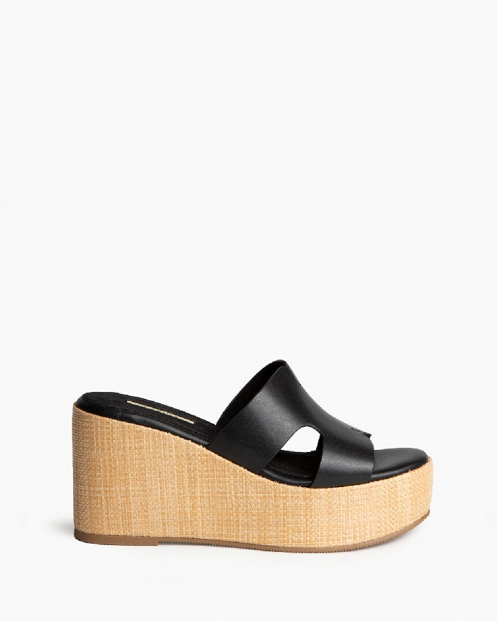 Sandália de plataforma preto