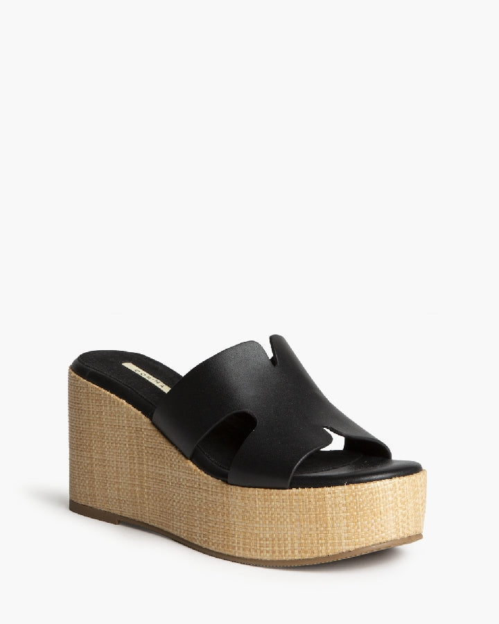 Sandália de plataforma preto