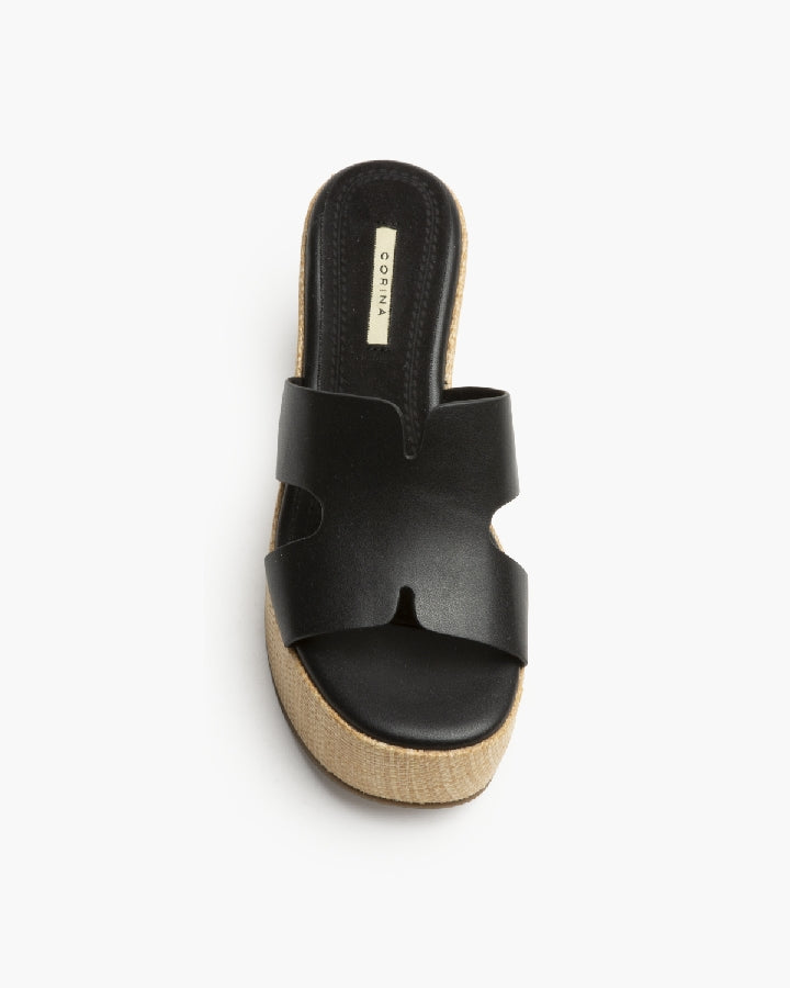 Sandália de plataforma preto