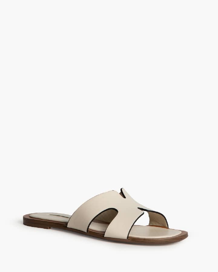 Chinelo pele sintética pérola