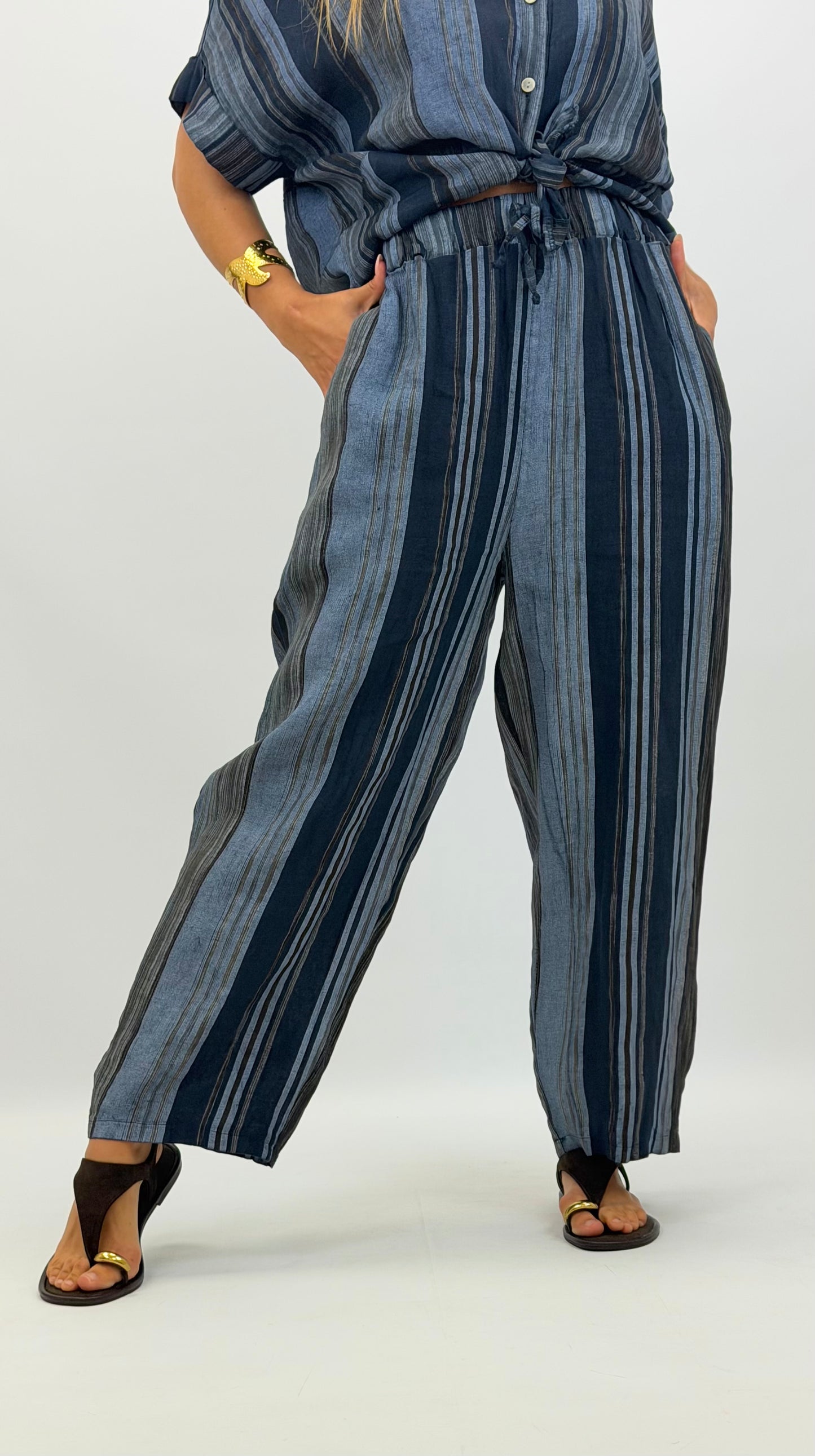 Calça linho Santorini