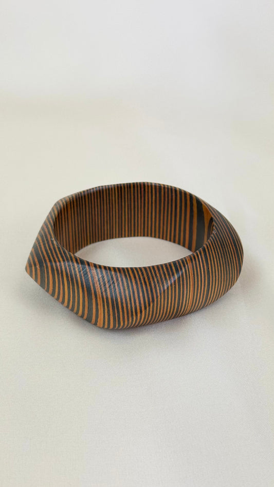 Pulseira veios madeira