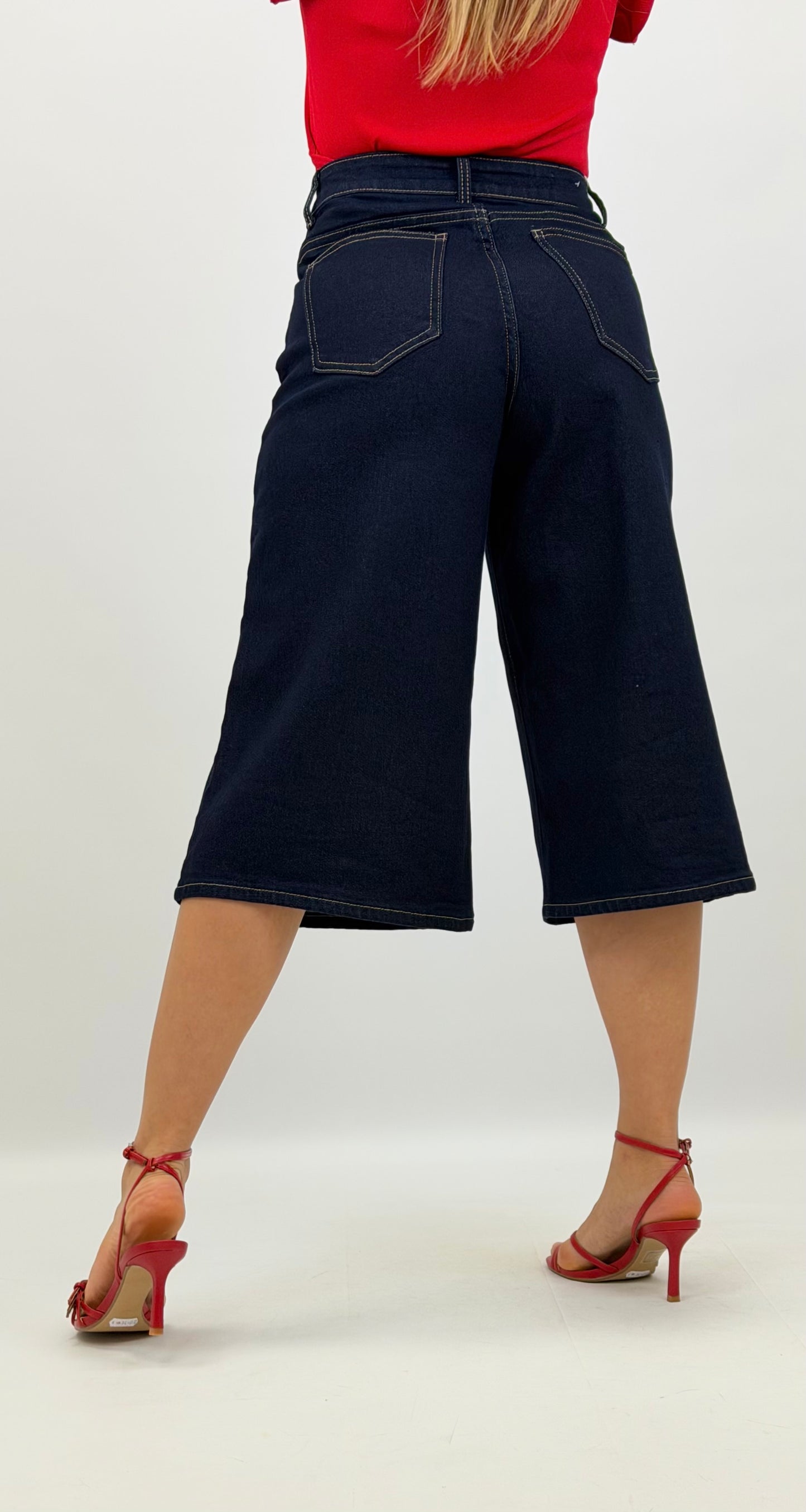 Bermudas elásticas ganga-escura