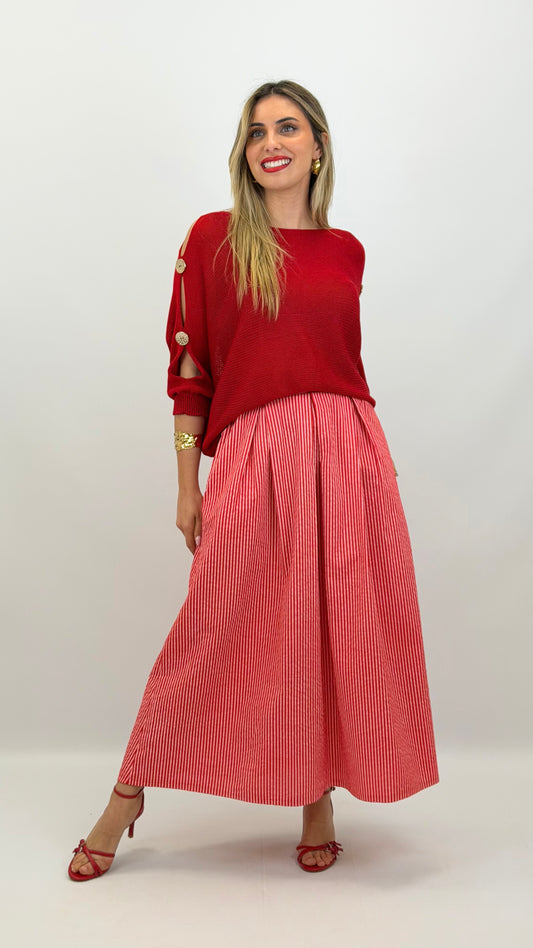 Saia risquinhas vermelho