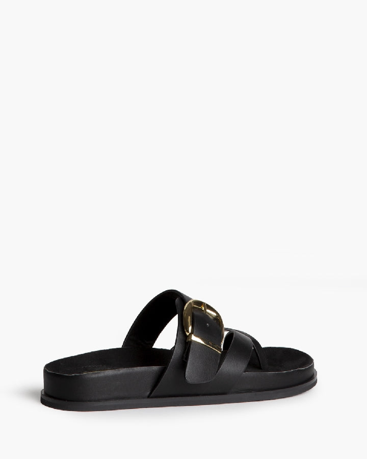 Sandália/chinelo com fivela preto