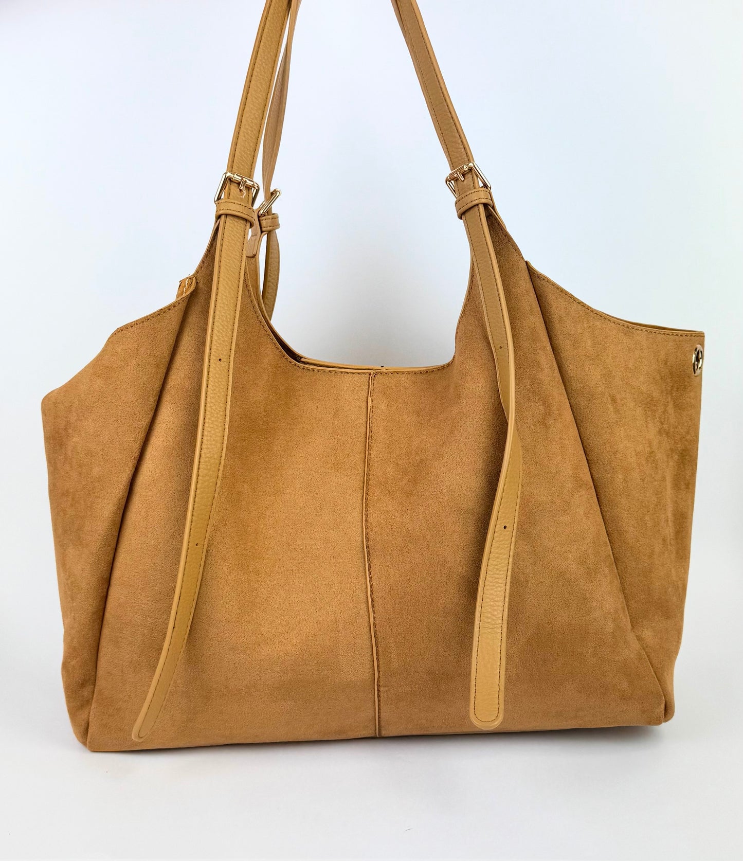 Saco estilo camurça camel