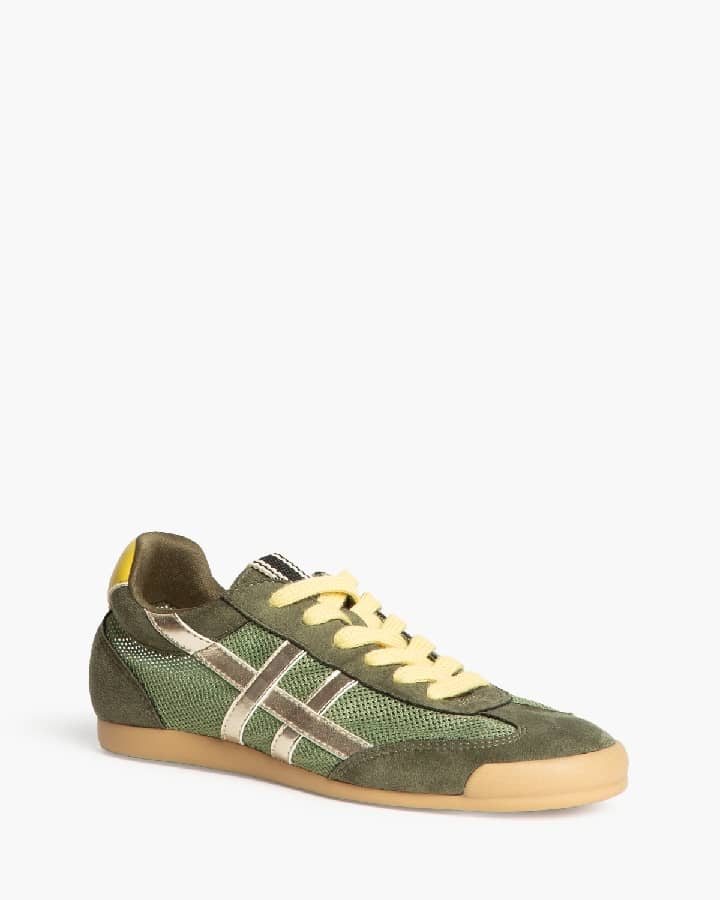 Sapatilha verde e amarelo
