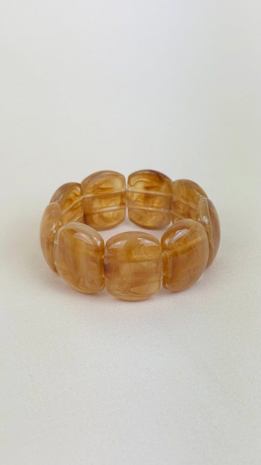 Pulseira acrílico cor Âmbar