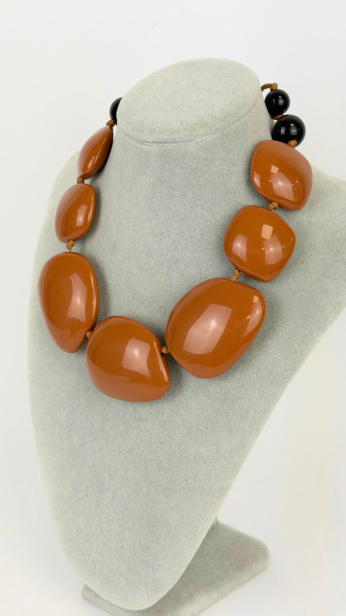 Colar tons telha/camel