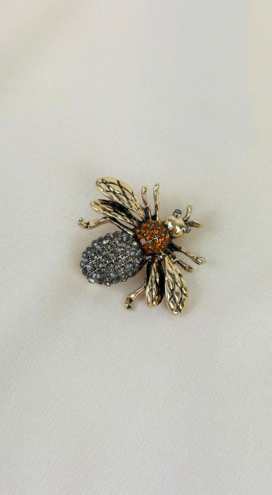 Alfinete abelha tons mel