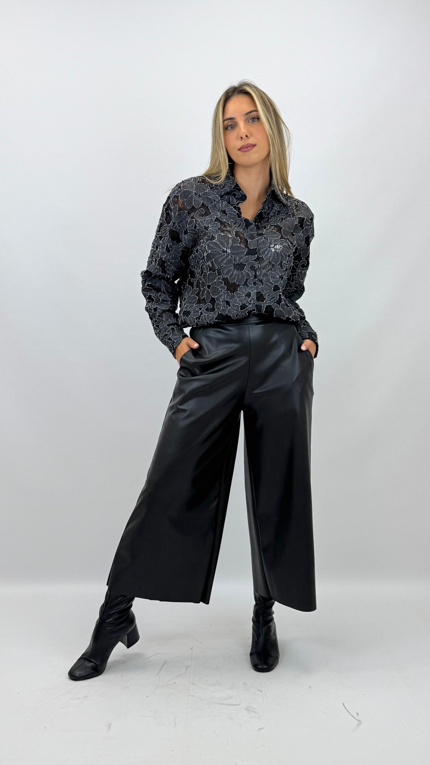 Cullotes estilo napa preto
