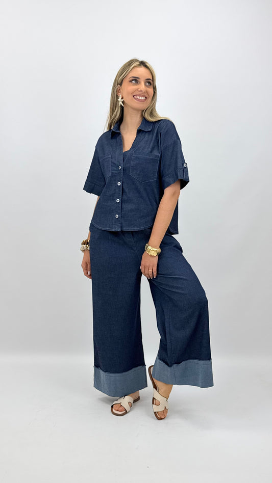 Blusa ganga escura