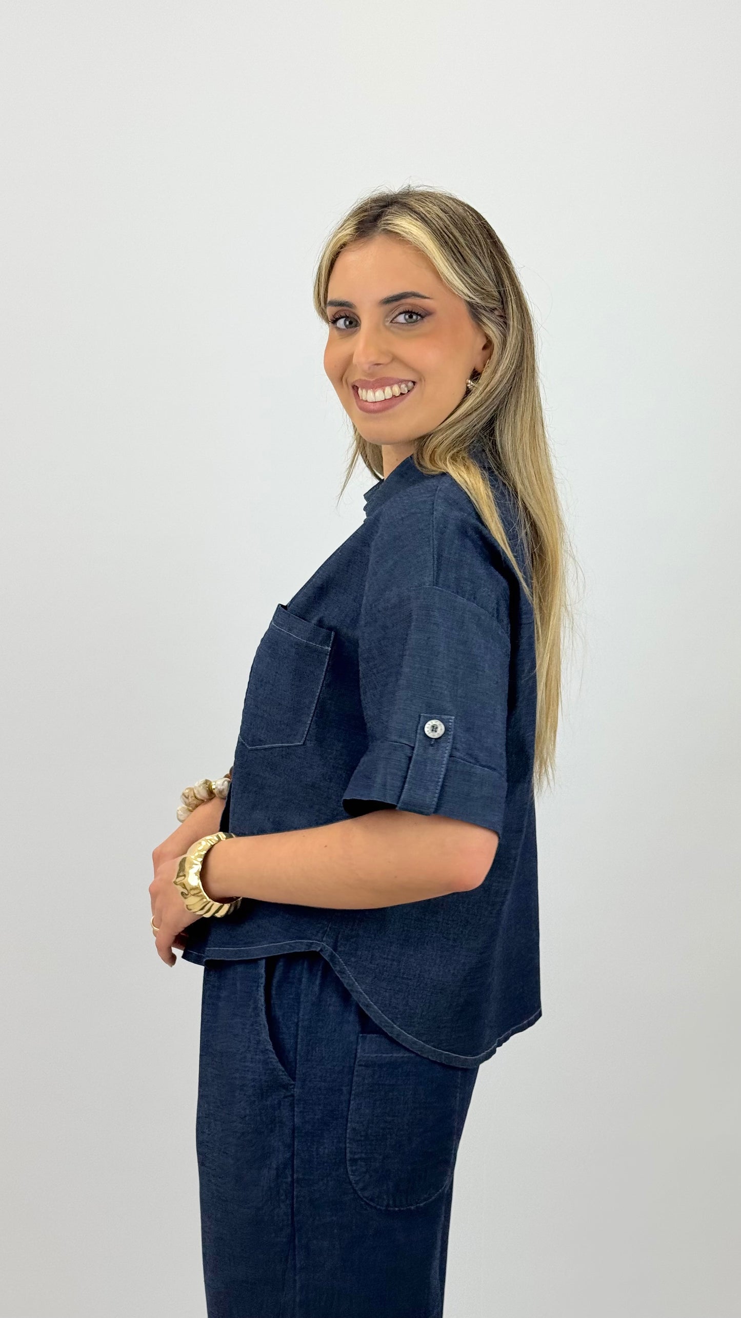 Blusa ganga escura