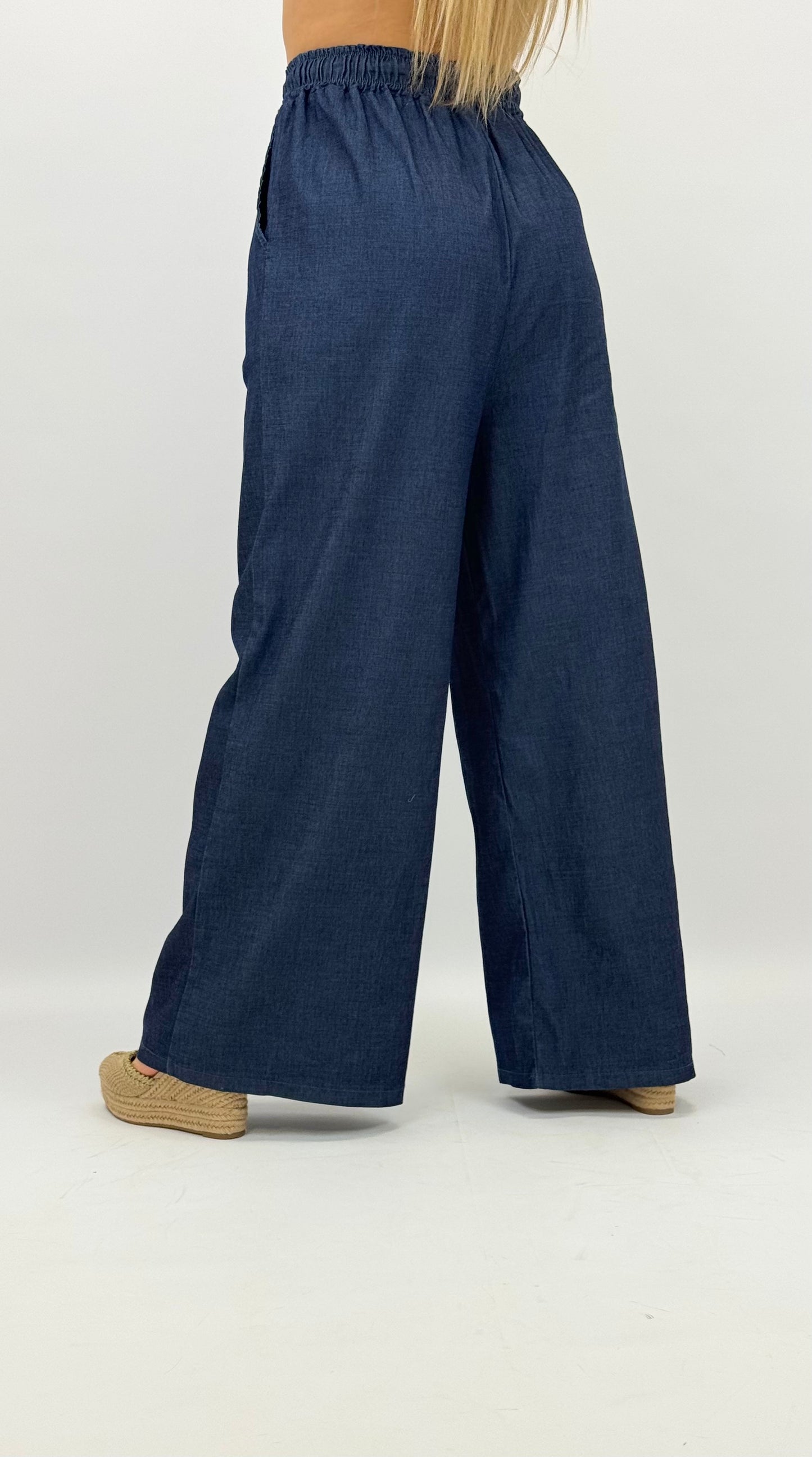Pantalona fresca ganga-escura