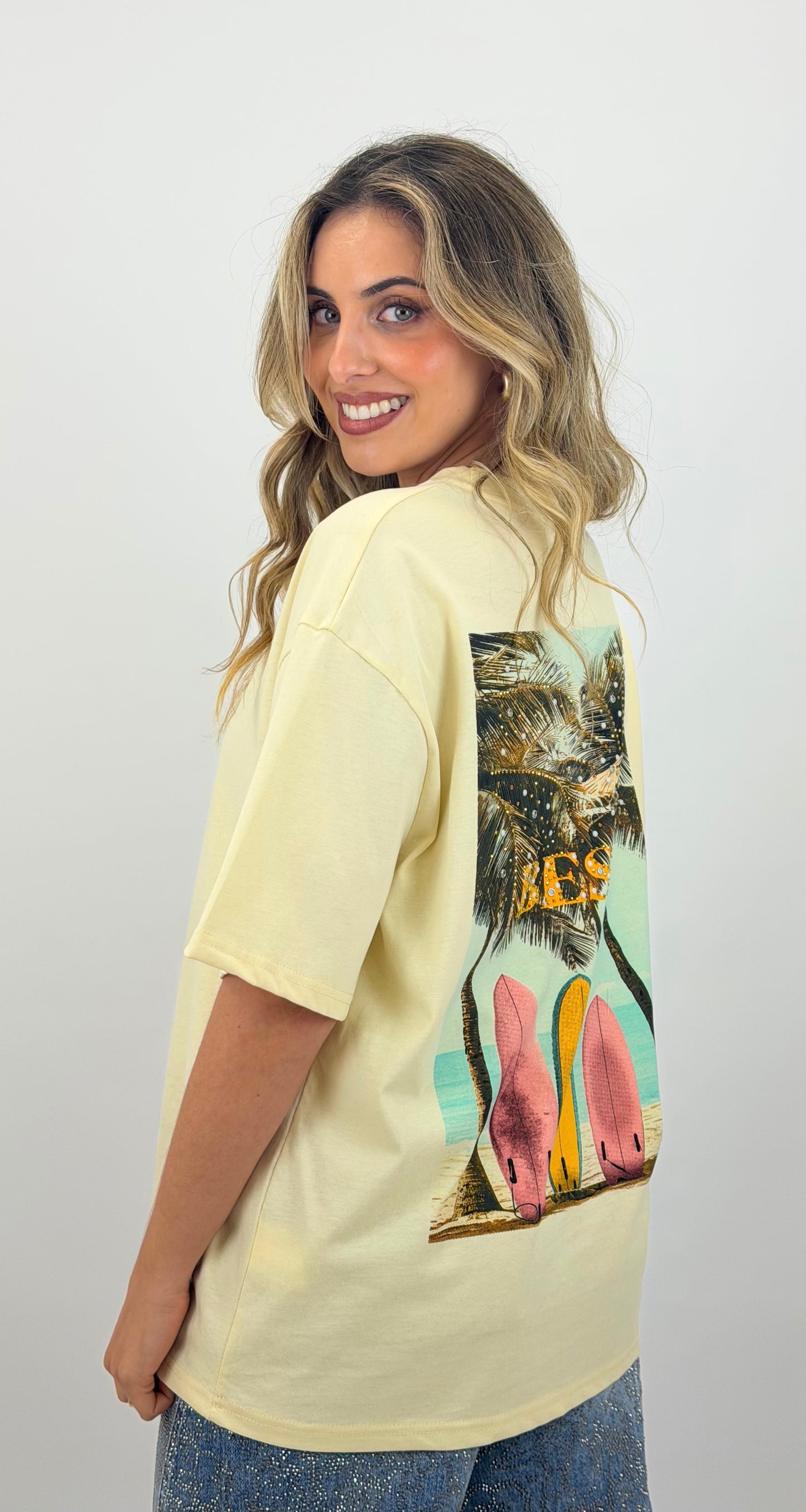 T-shirt Best amarela