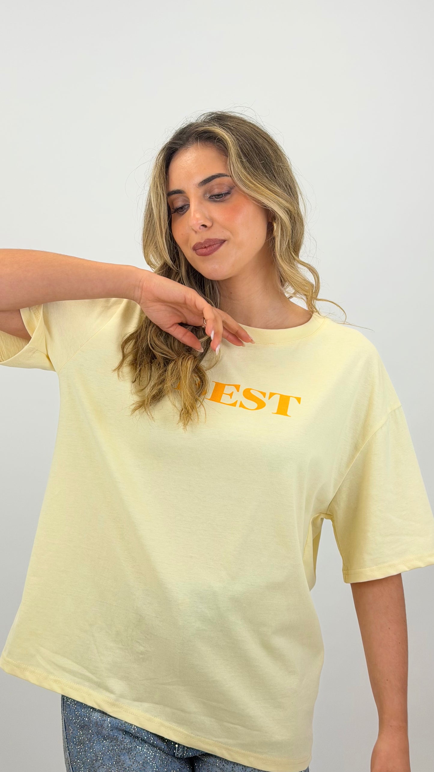 T-shirt Best amarela
