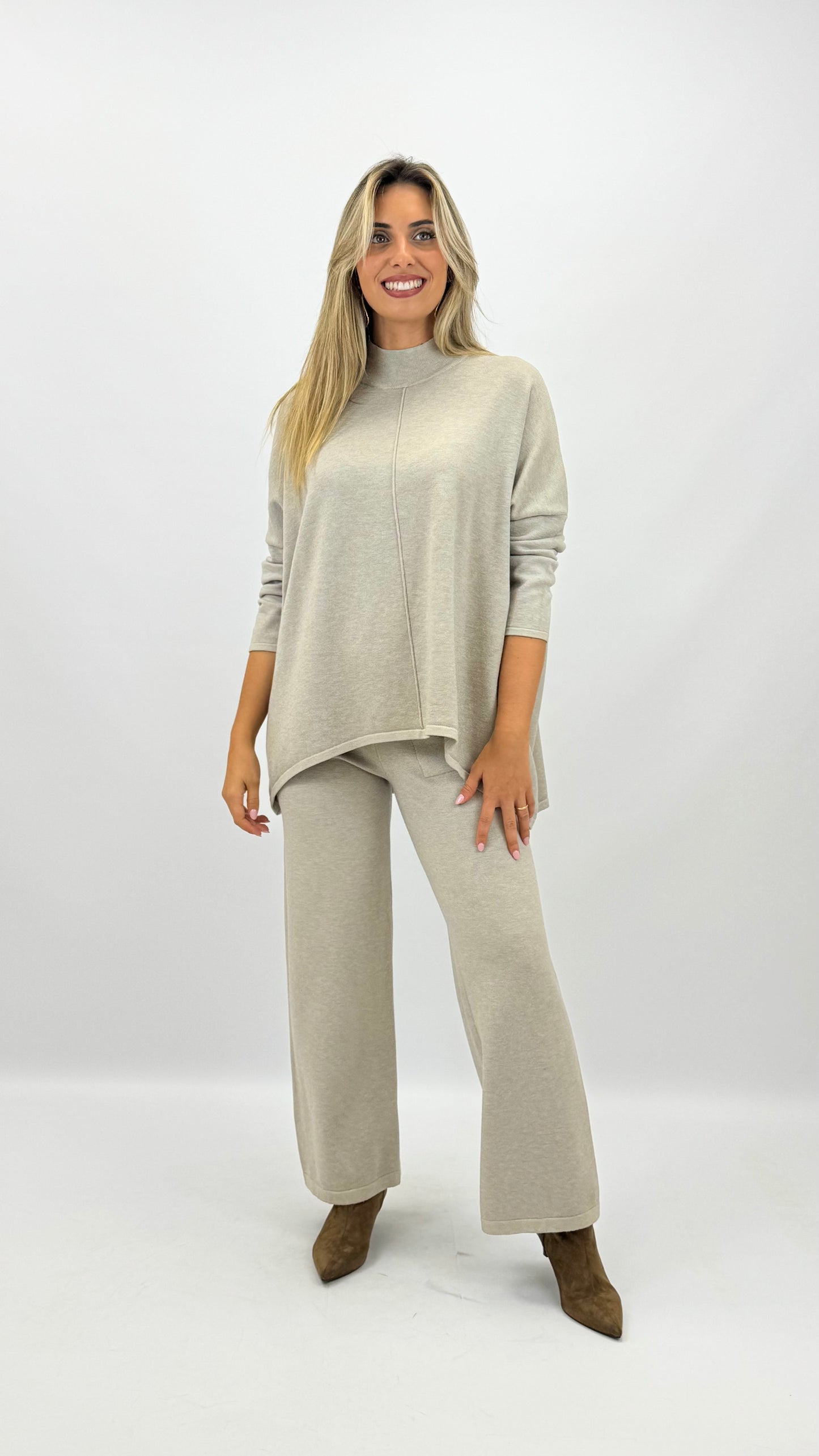 Conjunto de malha taupe