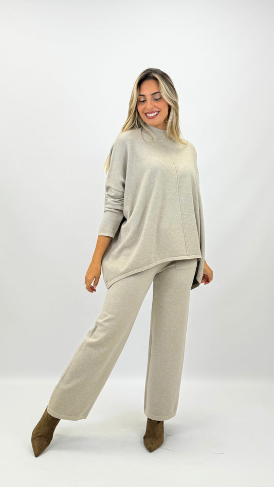 Conjunto de malha taupe