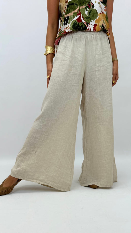 Pantalona creme linho
