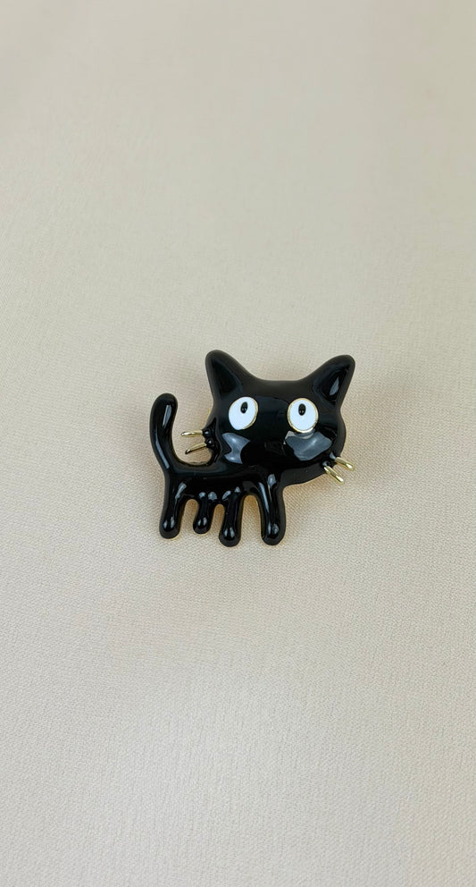 Alfinete gatinho preto