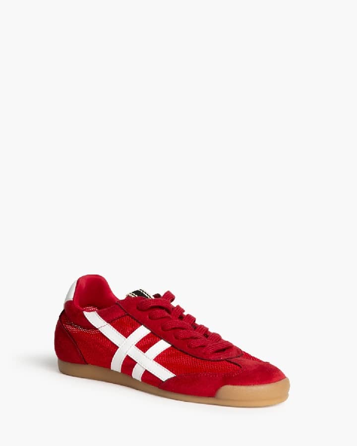 Sapatilha vermelho e branco