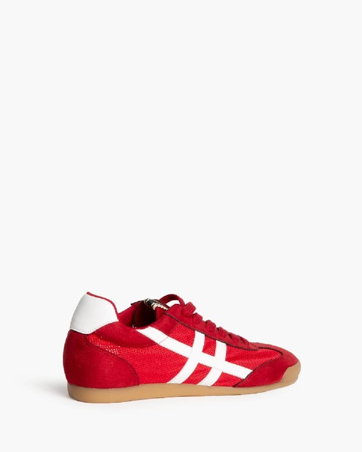 Sapatilha vermelho e branco