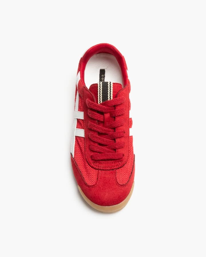 Sapatilha vermelho e branco
