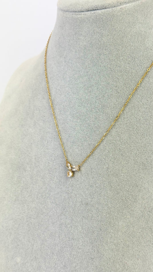 Fio aço dourado com brilhantes