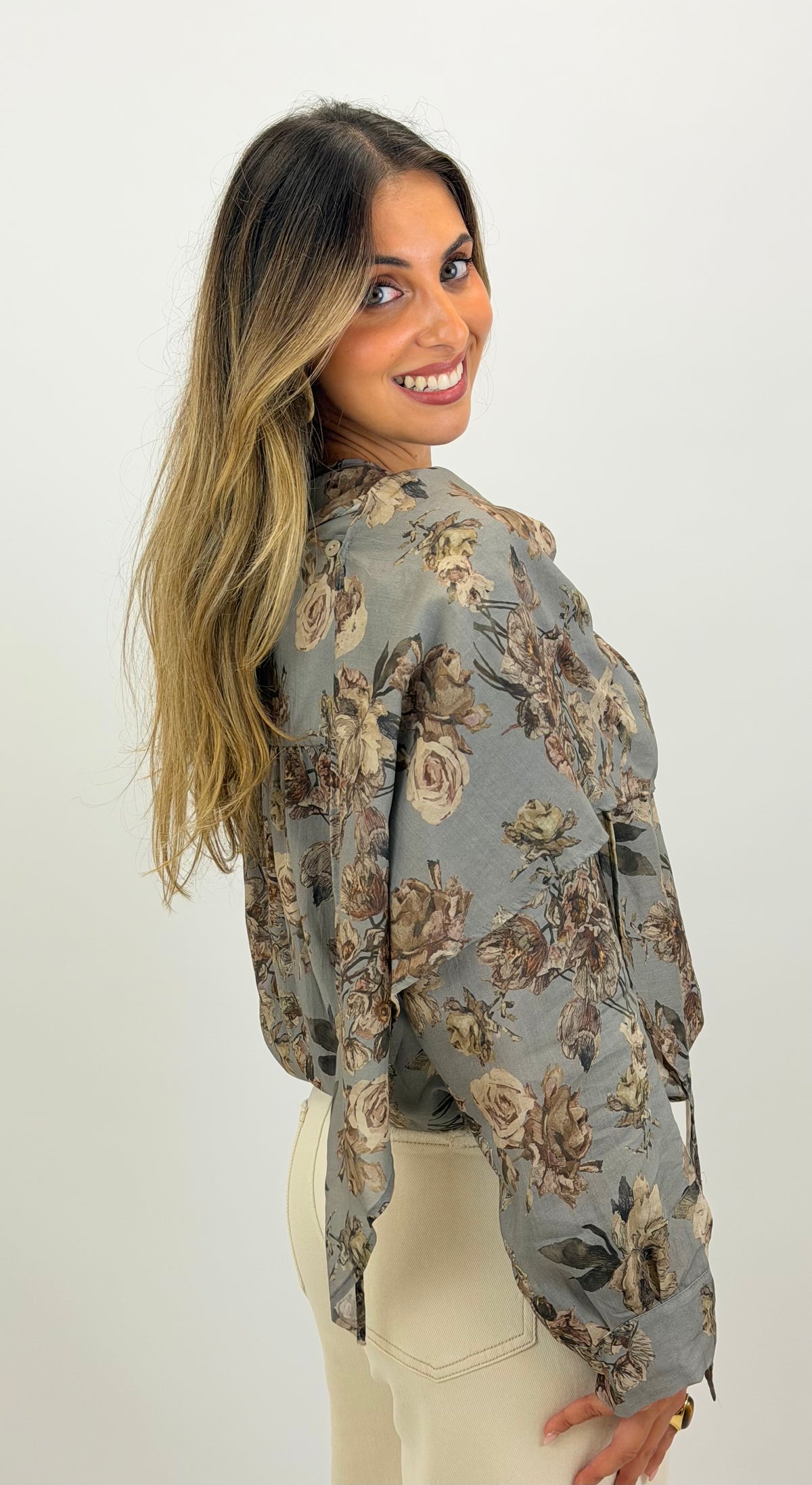 Blusa Sakura in Grey