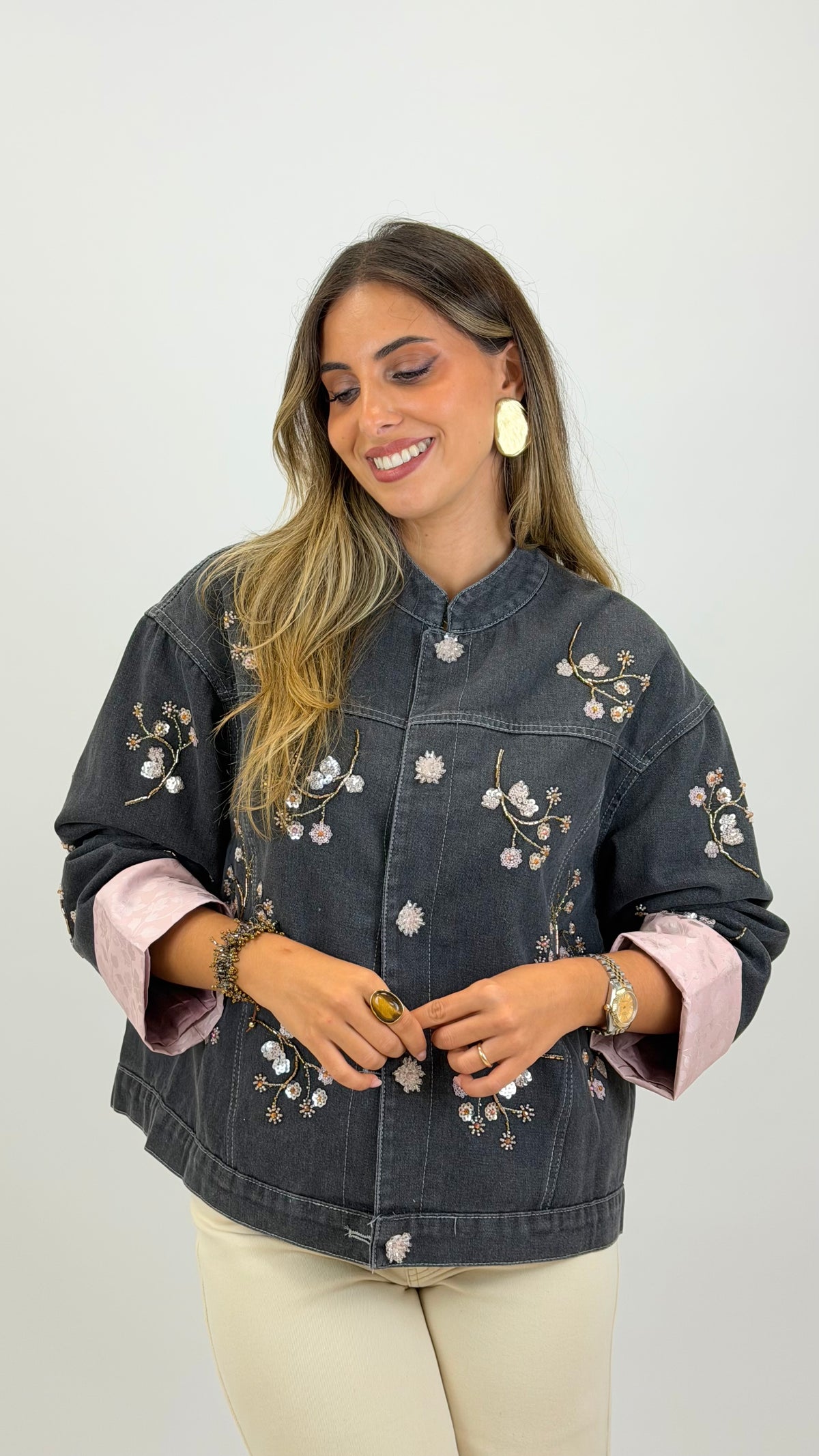 Casaco Sakura in Grey