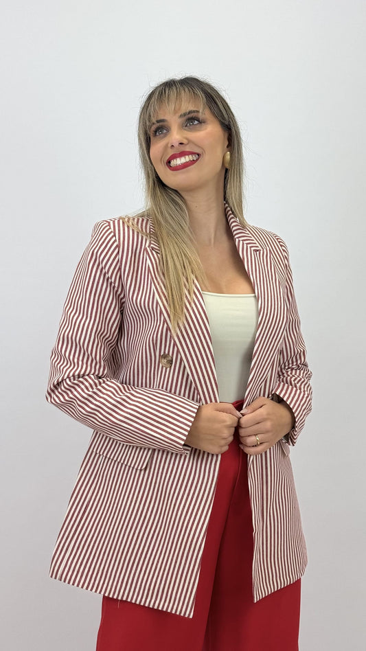 Blazer Risquinhas vermelho