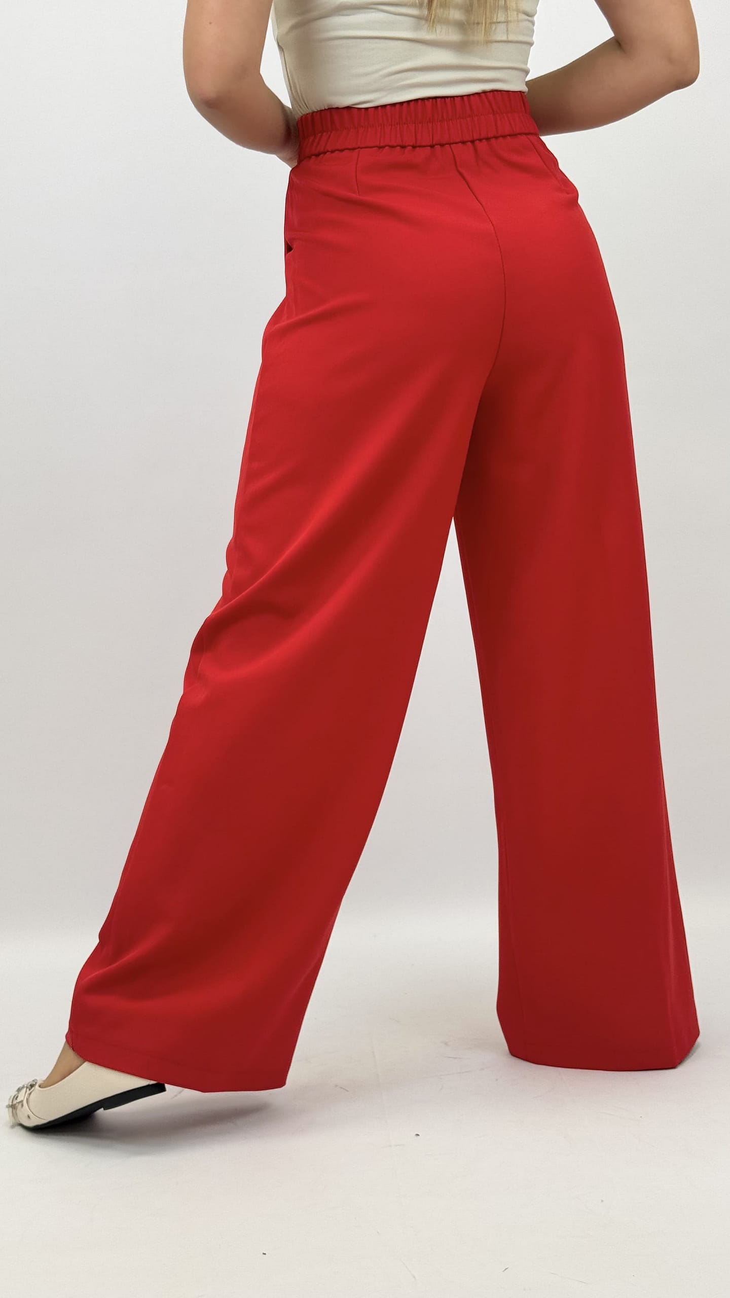 Calça alfaiataria vermelho