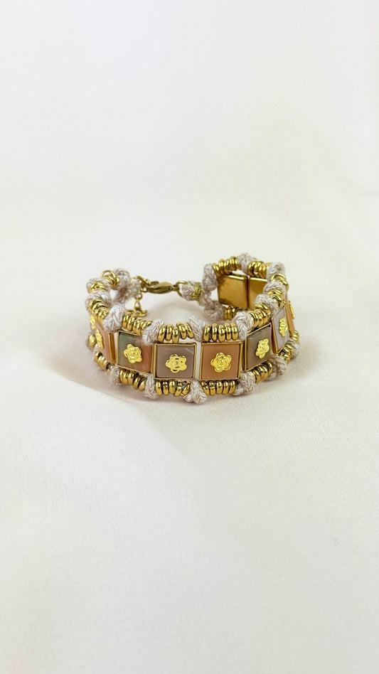 Pulseira vários tons terra