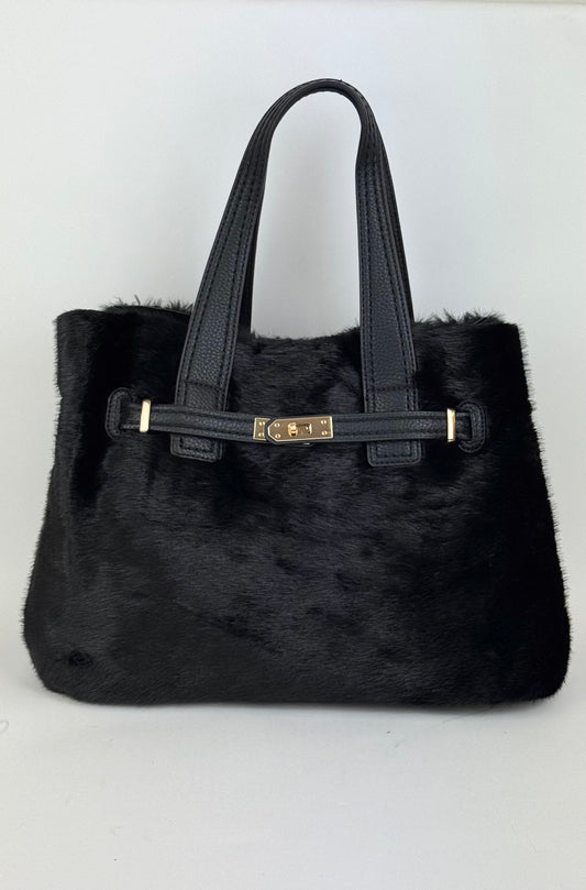 Carteira pelinho preta